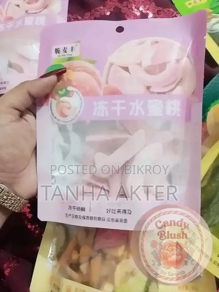 Dried Fruit Chips Strawberry and Peach