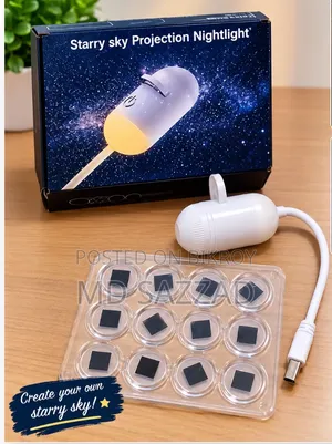 Starry Sky Projection Nightlight – USB LED Light
Description: