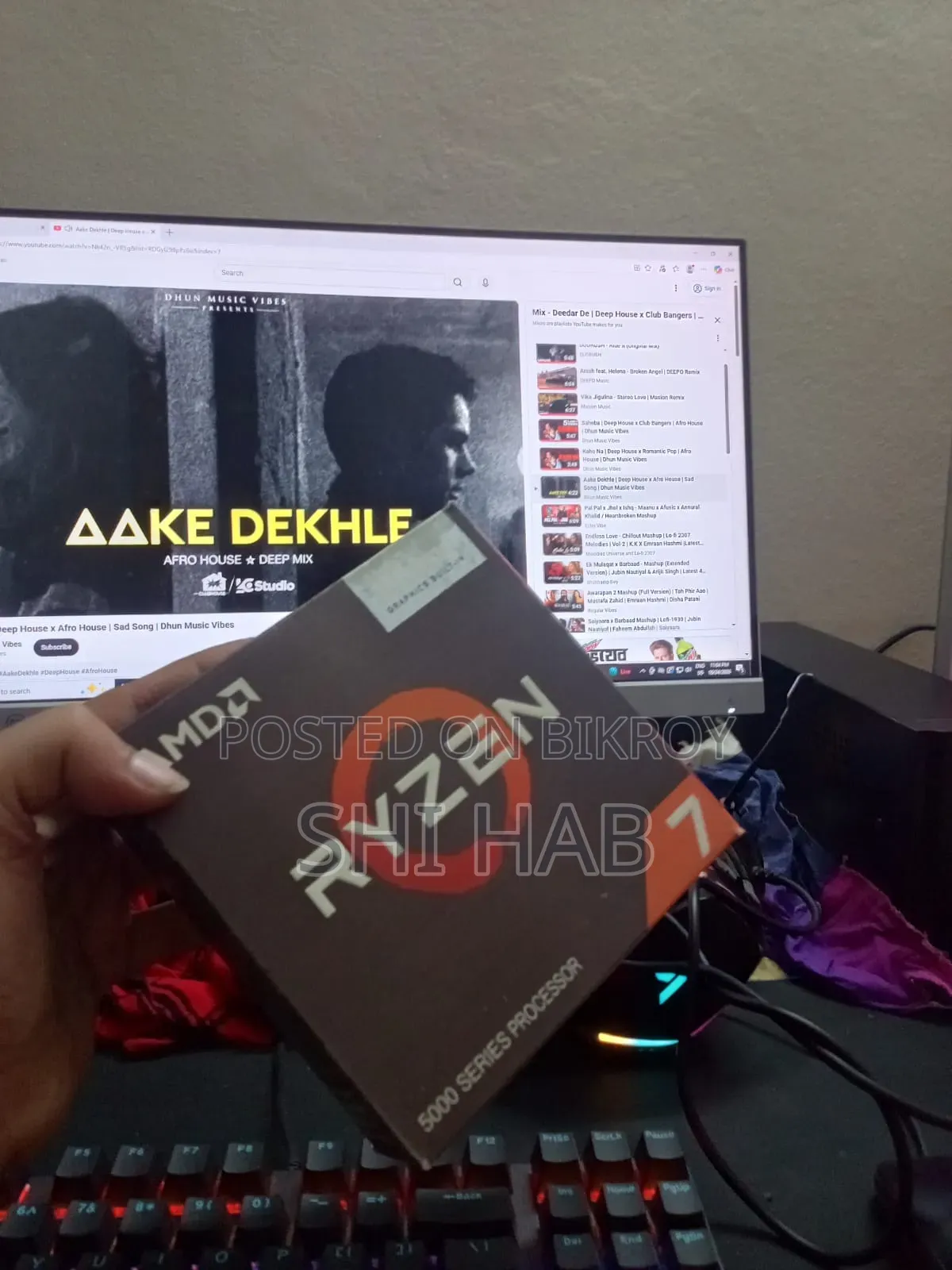 ডেস্কটপ কম্পিউটার ১৬জিবি এএমডি রাইজেন ৭ এসএসডি ১২৮জিবি