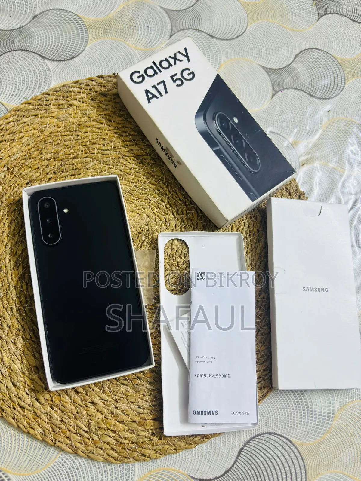 স্যামসাং গ্যালাক্সি এ১৭ ৫জি ২৫৬ জিবি ব্ল্যাক