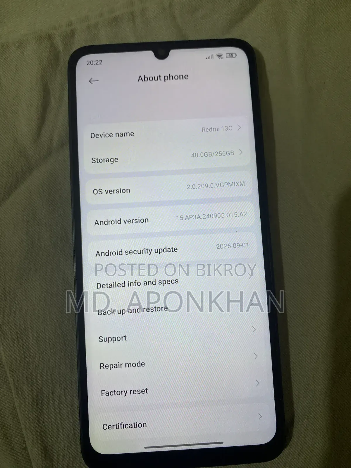 Xiaomi Redmi 13C 256 GB Black