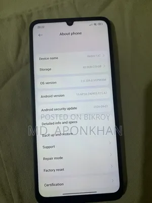 Xiaomi Redmi 13C 256 GB Black