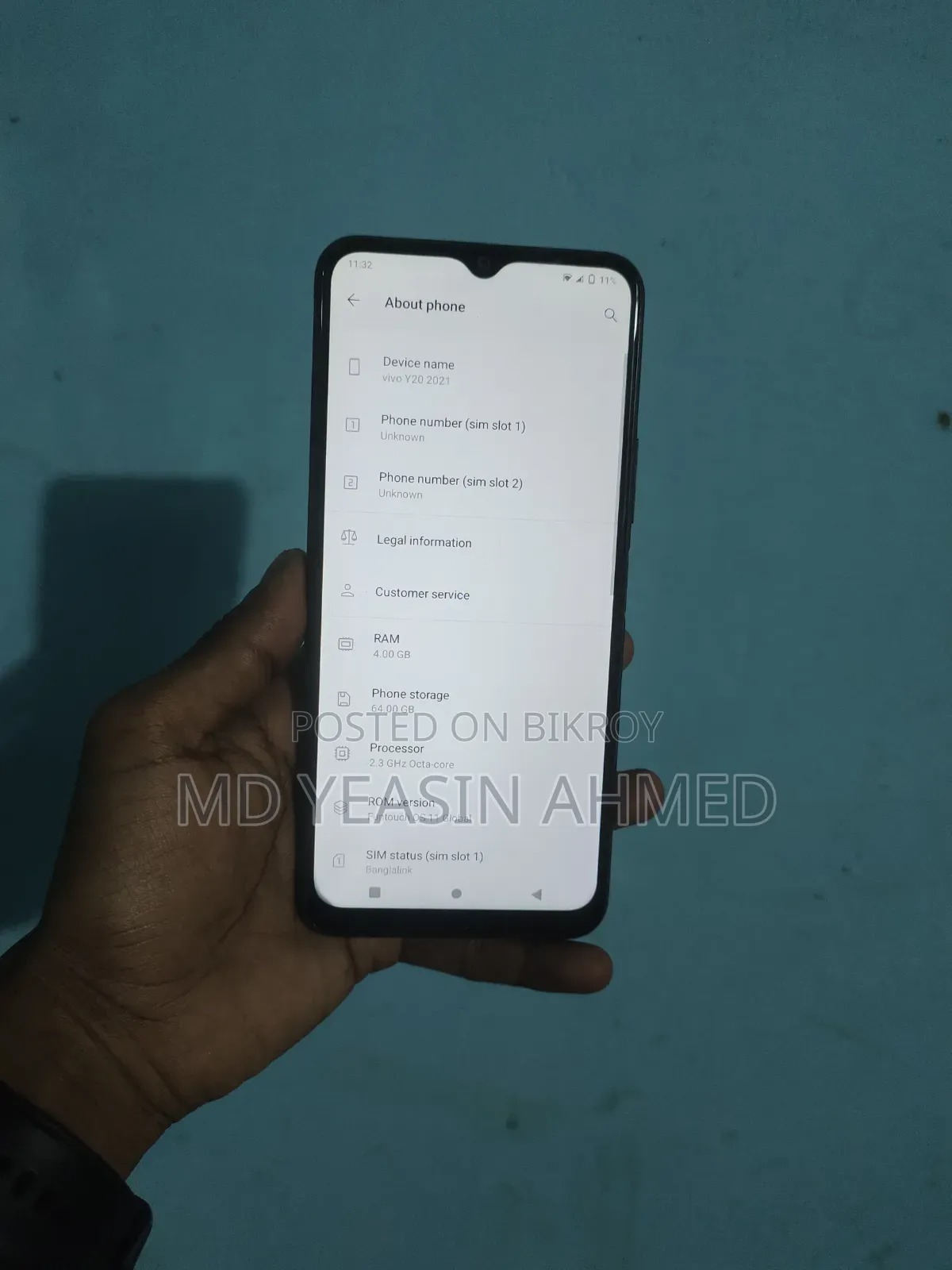 Vivo Y20 64 GB Black