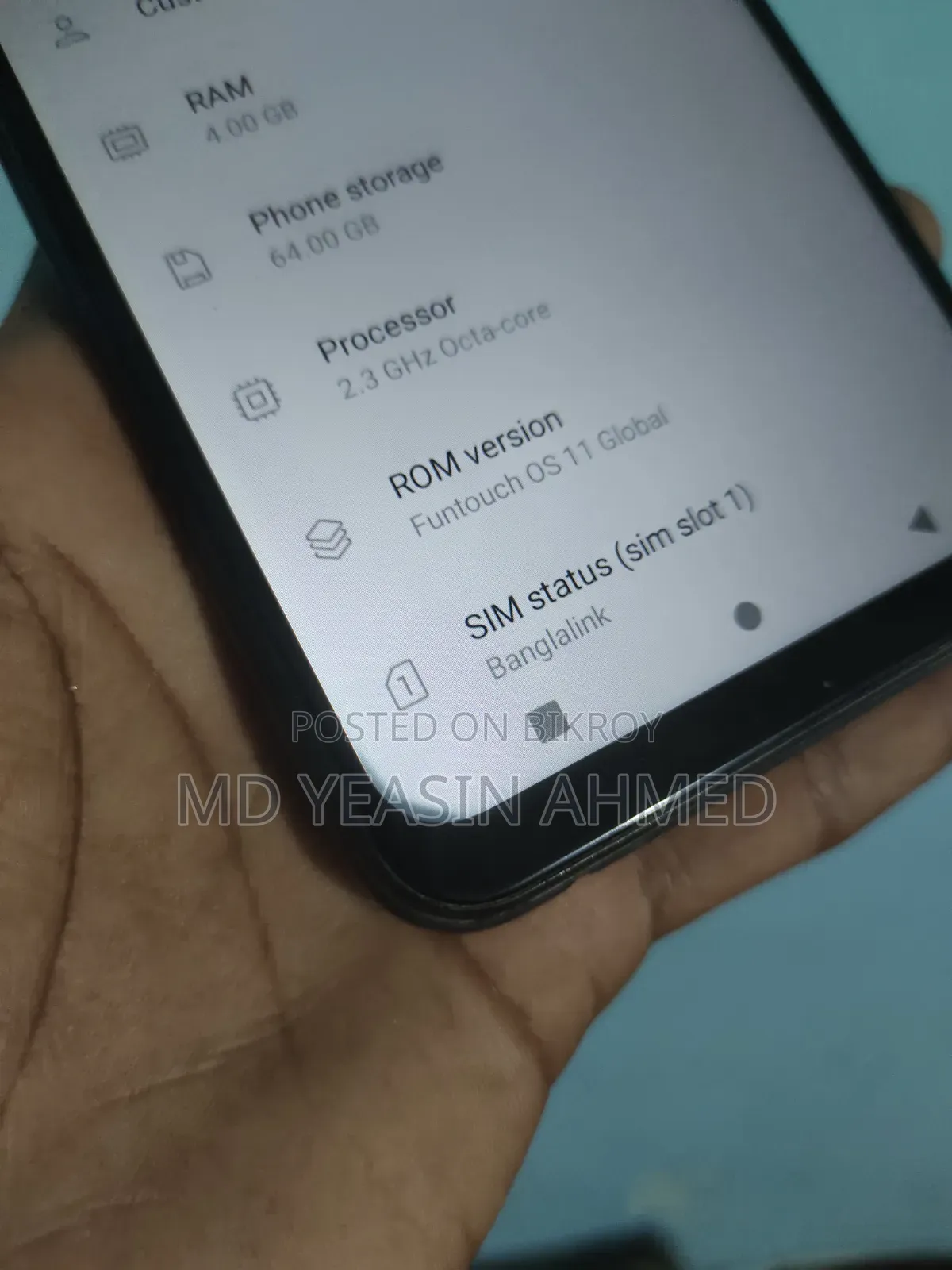 Vivo Y20 64 GB Black