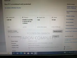 Desktop Computer HP EliteDesk 800 4GB Intel Core i5 SSD 128GB
