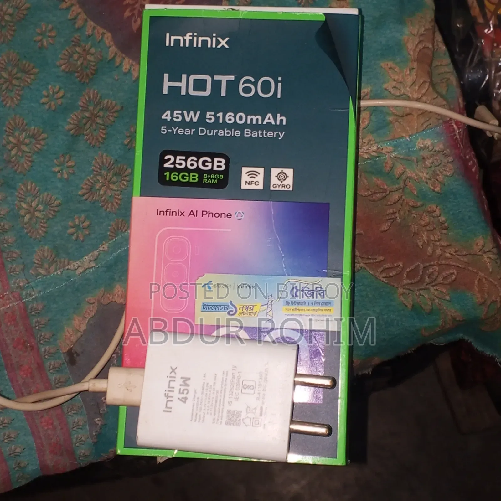Infinix Hot 60i 256 GB Black