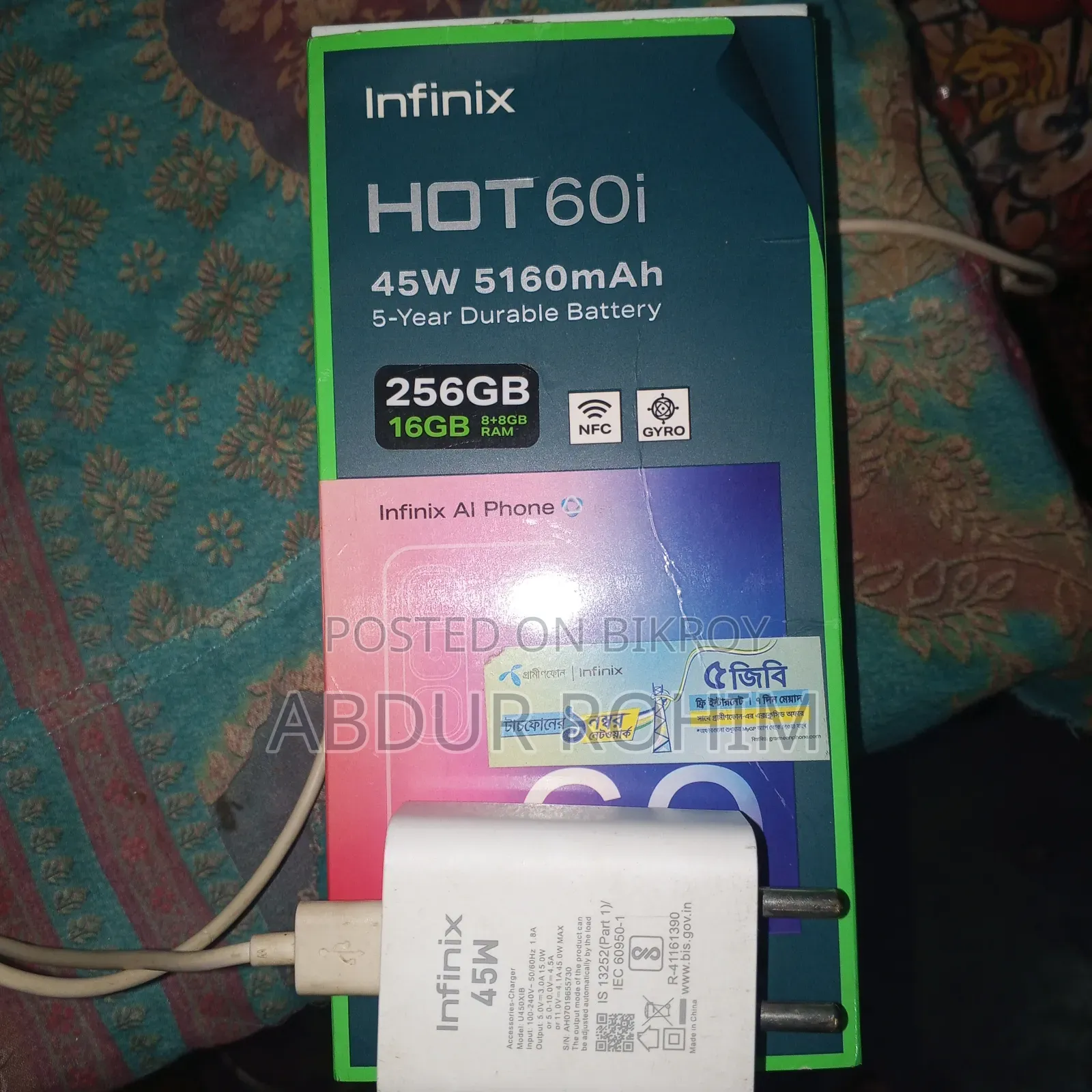 Infinix Hot 60i 256 GB Black