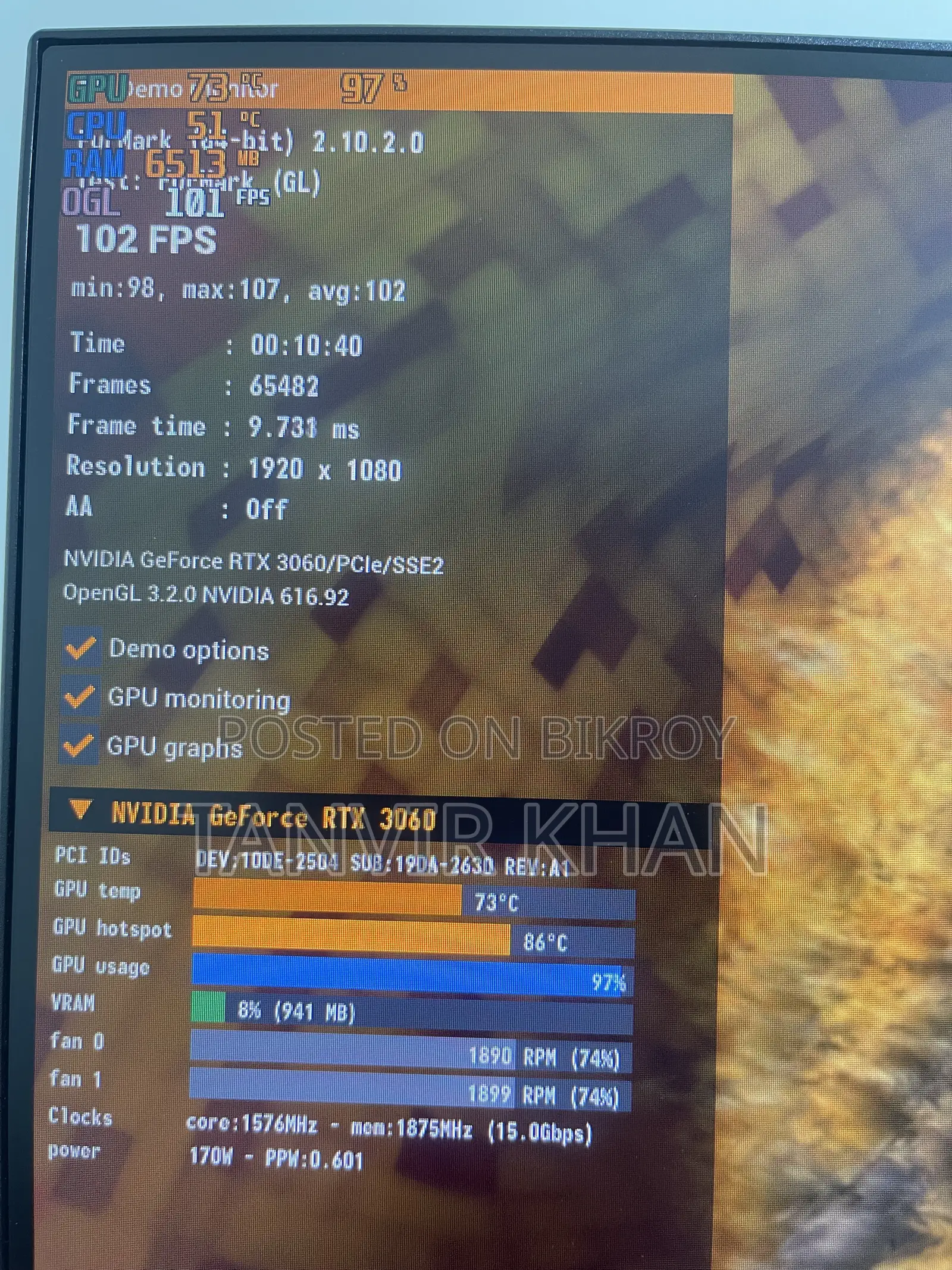 Gpu RTX 3060 12GB