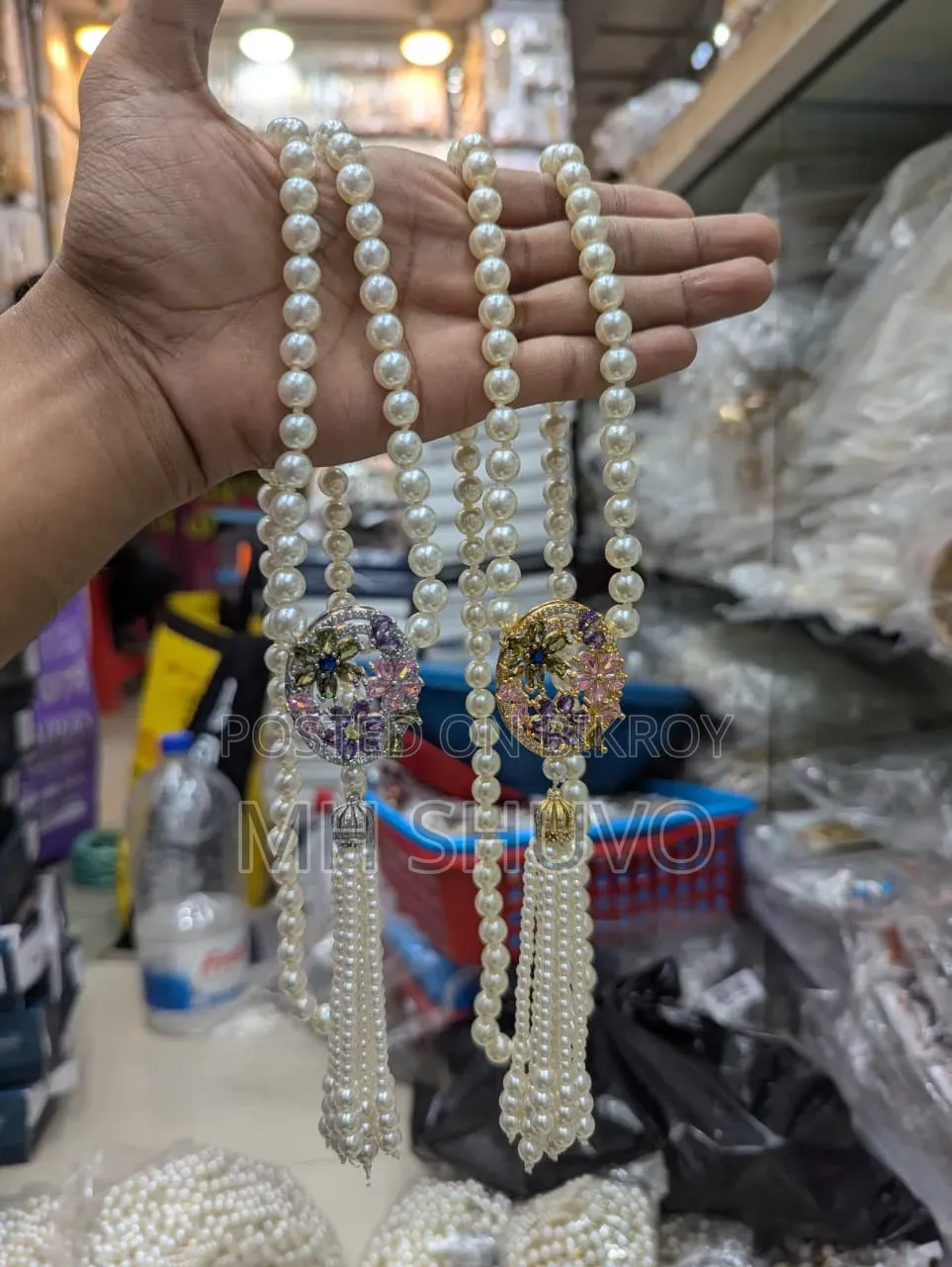 কুন্দনের ডায়মন্ড কাট মালা সেট