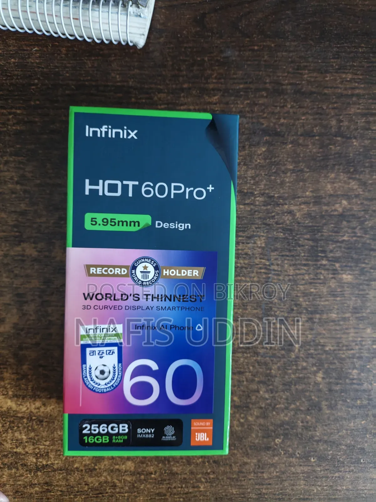 ইনফিনিক্স হট ৬০ প্রো+ ২৫৬ জিবি গ্রাফাইট