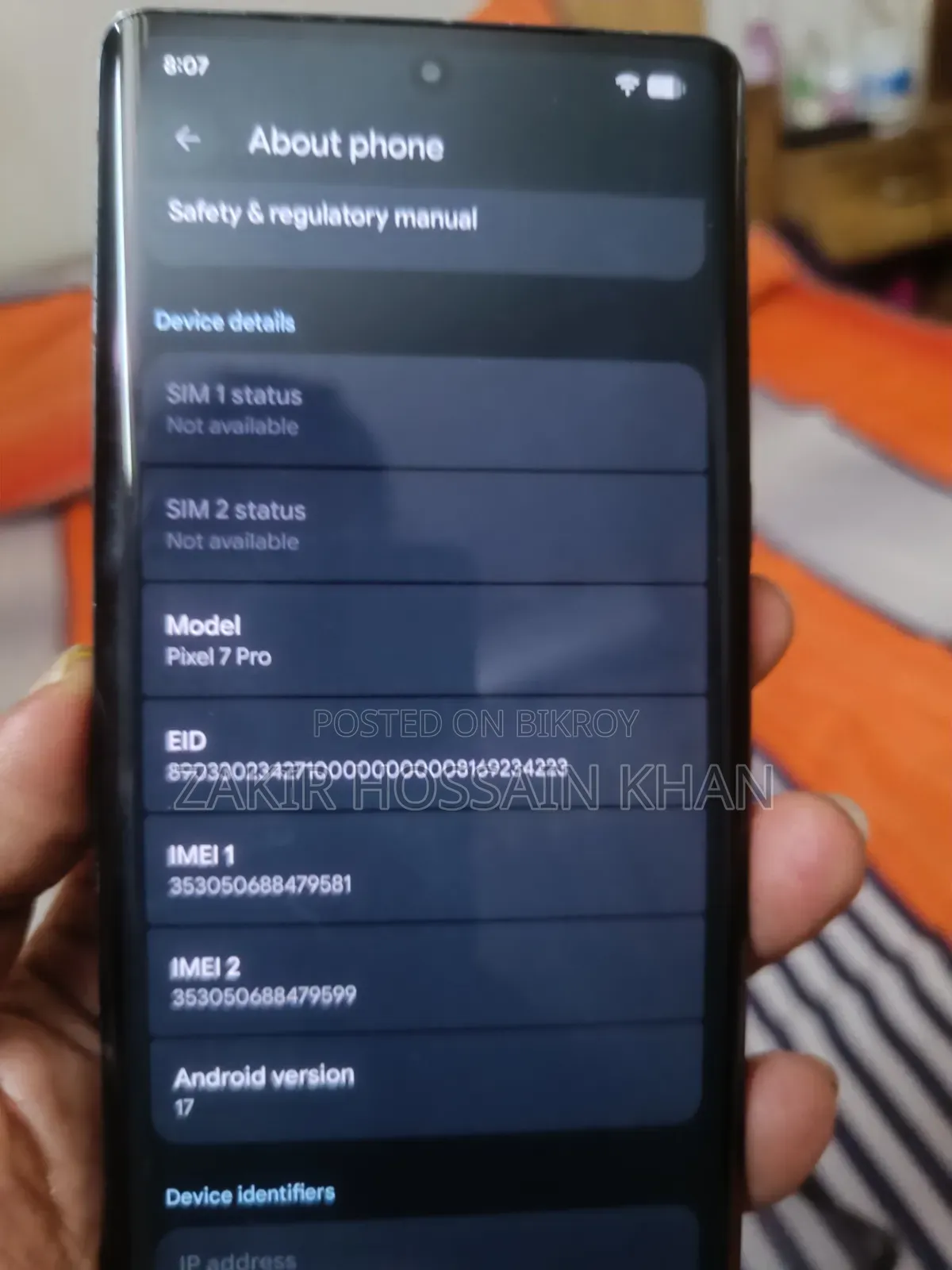 Google Pixel 7 Pro 256 GB Black