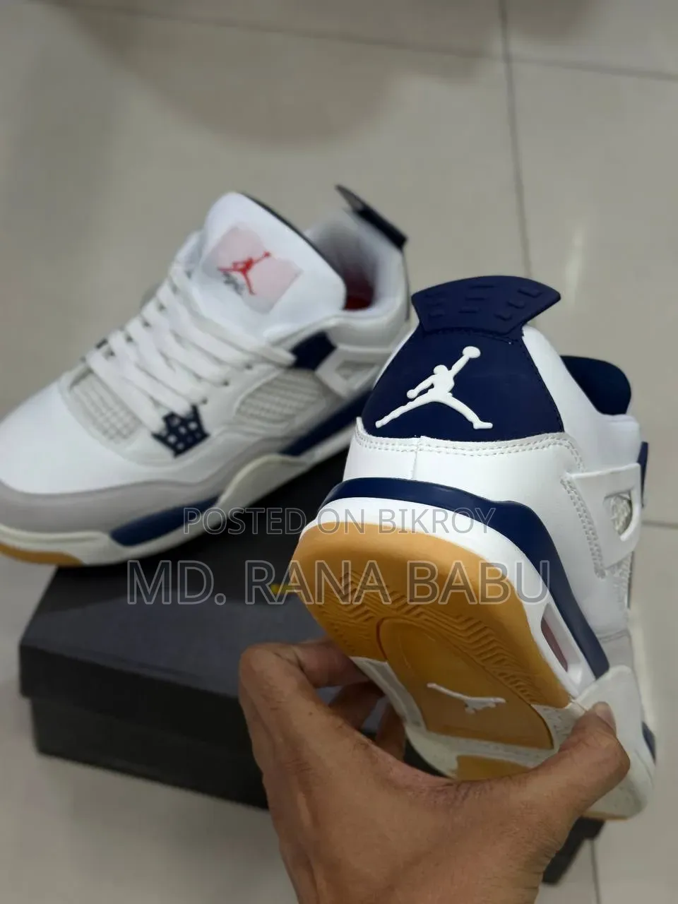 Nike SB X Air Jordan 4 Retro "Navy" (JD008) Sneakers