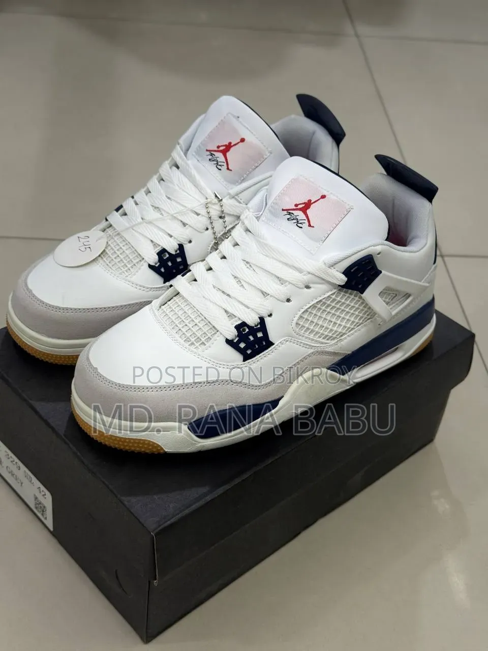 Nike SB X Air Jordan 4 Retro "Navy" (JD008) Sneakers