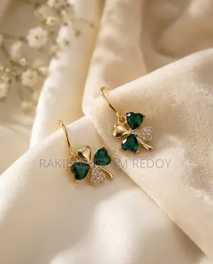 Green Clover Earrings