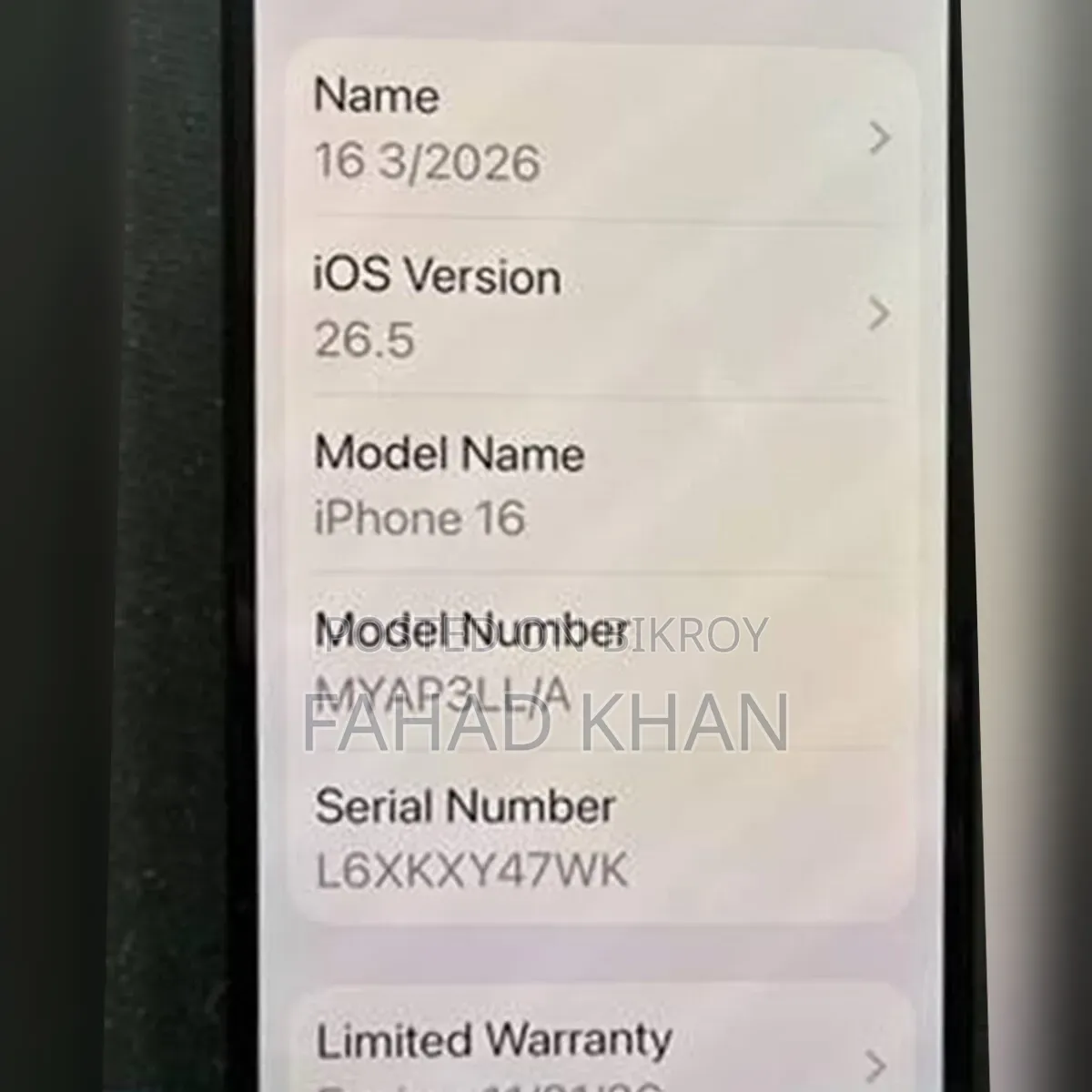 Apple iPhone 16 128 GB Gray