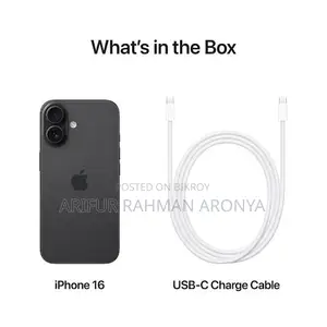 অ্যাপল আইফোন ১৬ প্লাস ১২৮ জিবি ব্ল্যাক