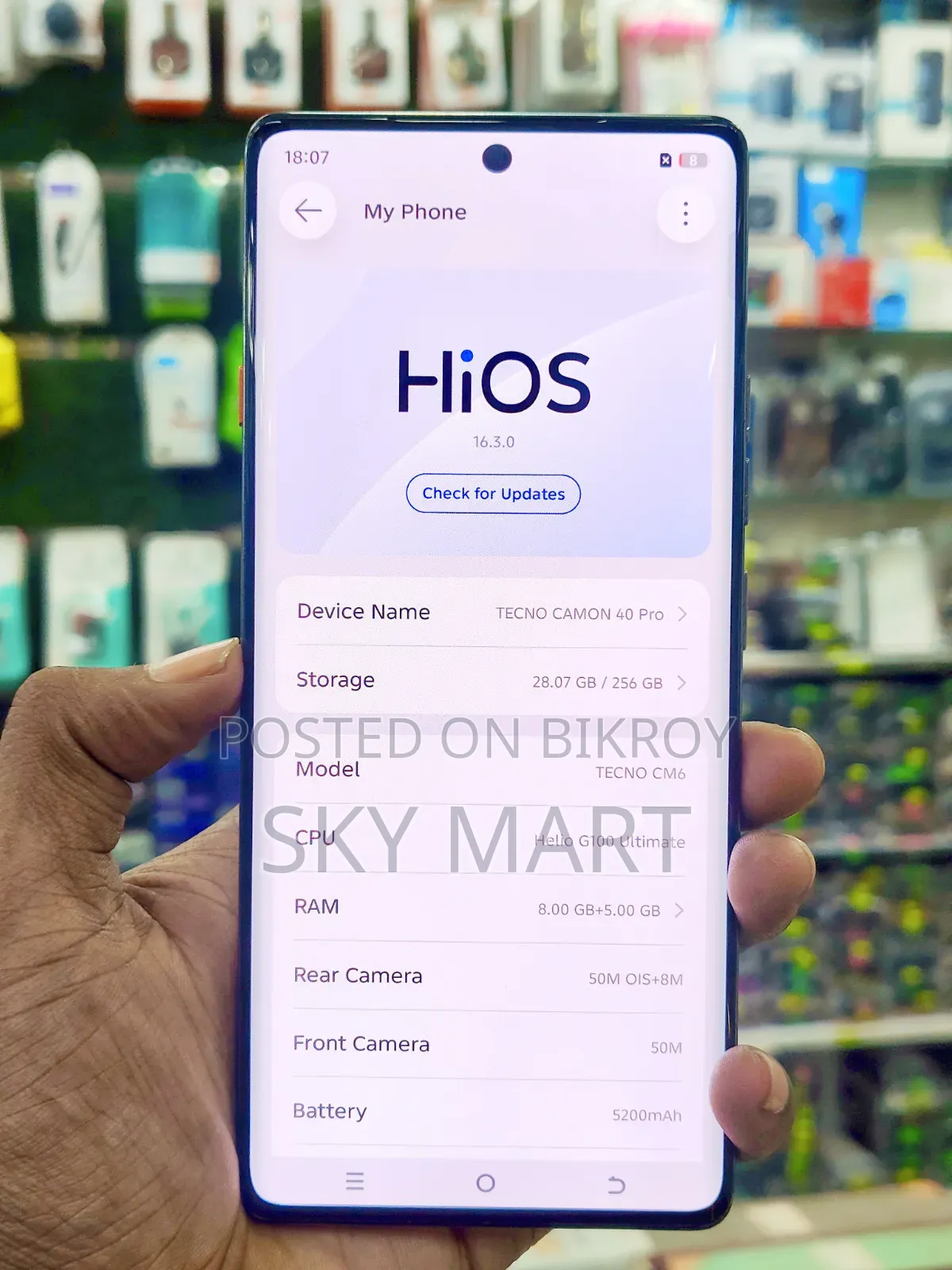 Tecno Camon 40 Pro 4G 256 GB Silver