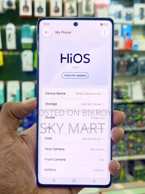 Tecno Camon 40 Pro 4G 256 GB Silver