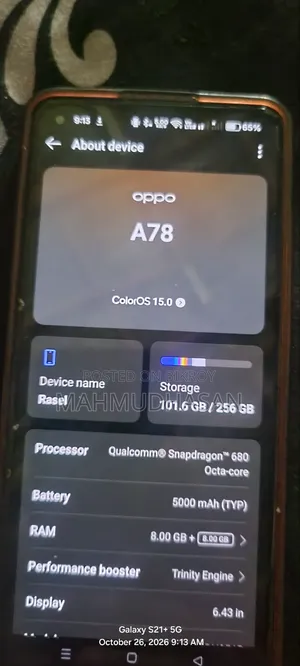 Oppo A78 4G 256 GB Black