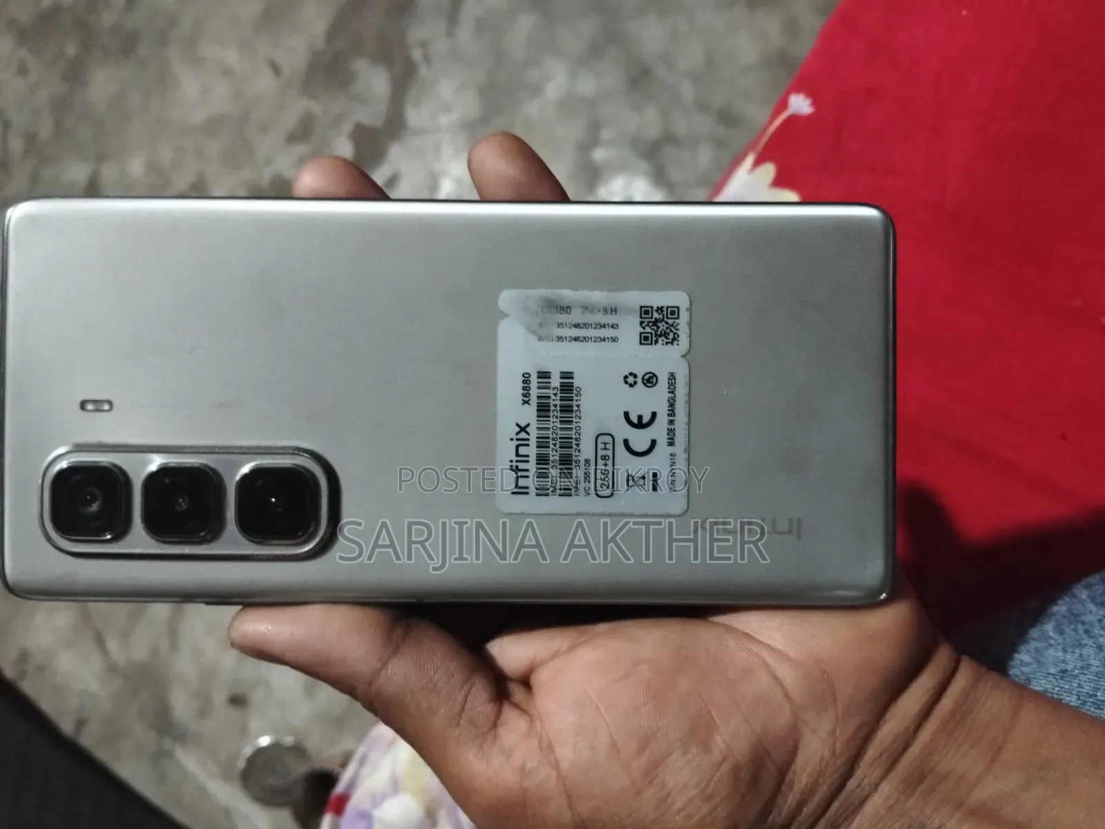 Infinix Hot 50 Pro+ 4G 256 GB Gray