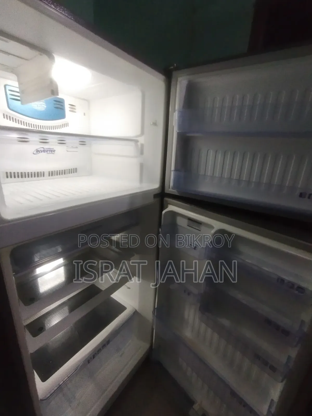 Walton Inverter Double Door Fridge - Fresh Condition