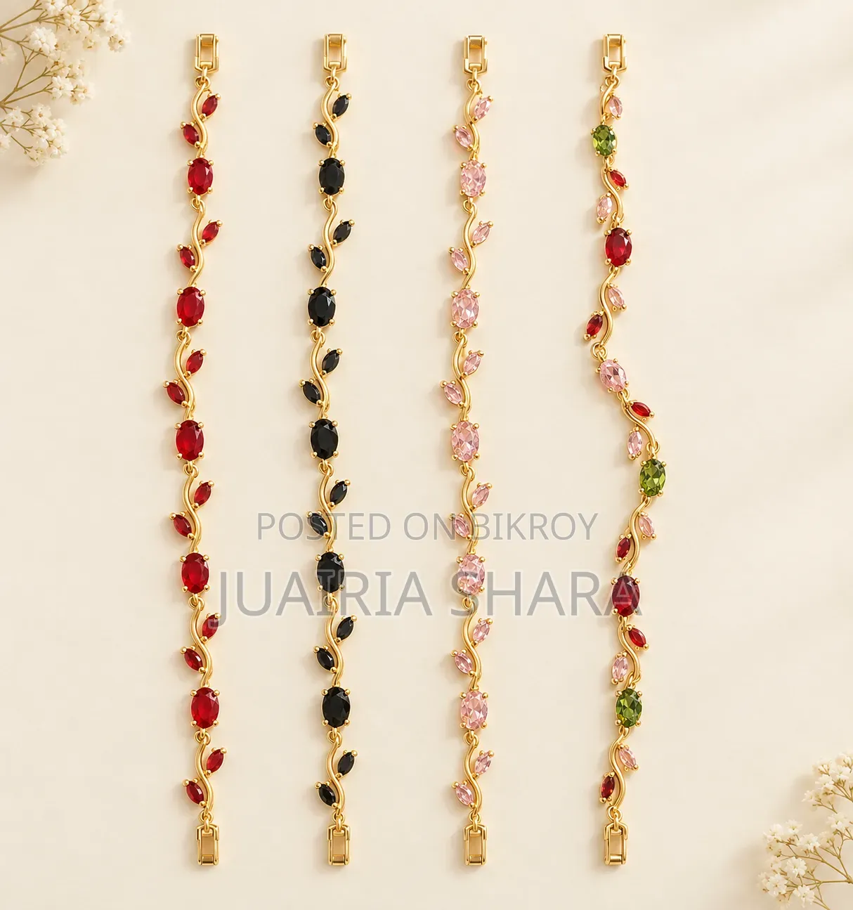 Elegant Tulip Vine Bracelet Collection