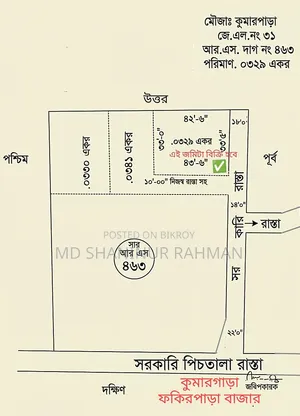 2 katha square land for sale