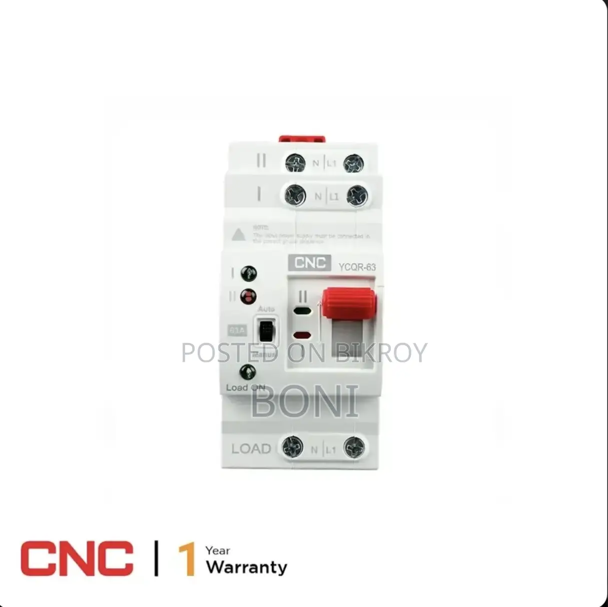 Mini Automatic Transfer Switch (ATS)-63A/2P/CNC