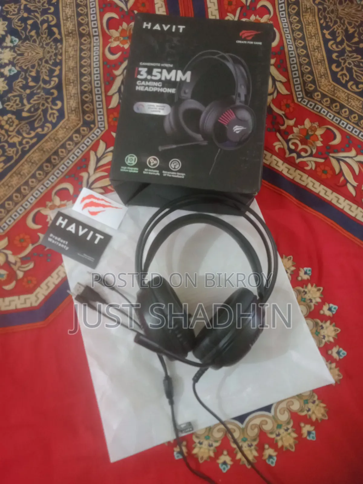 Havit RGB গেমিং হেডফোন