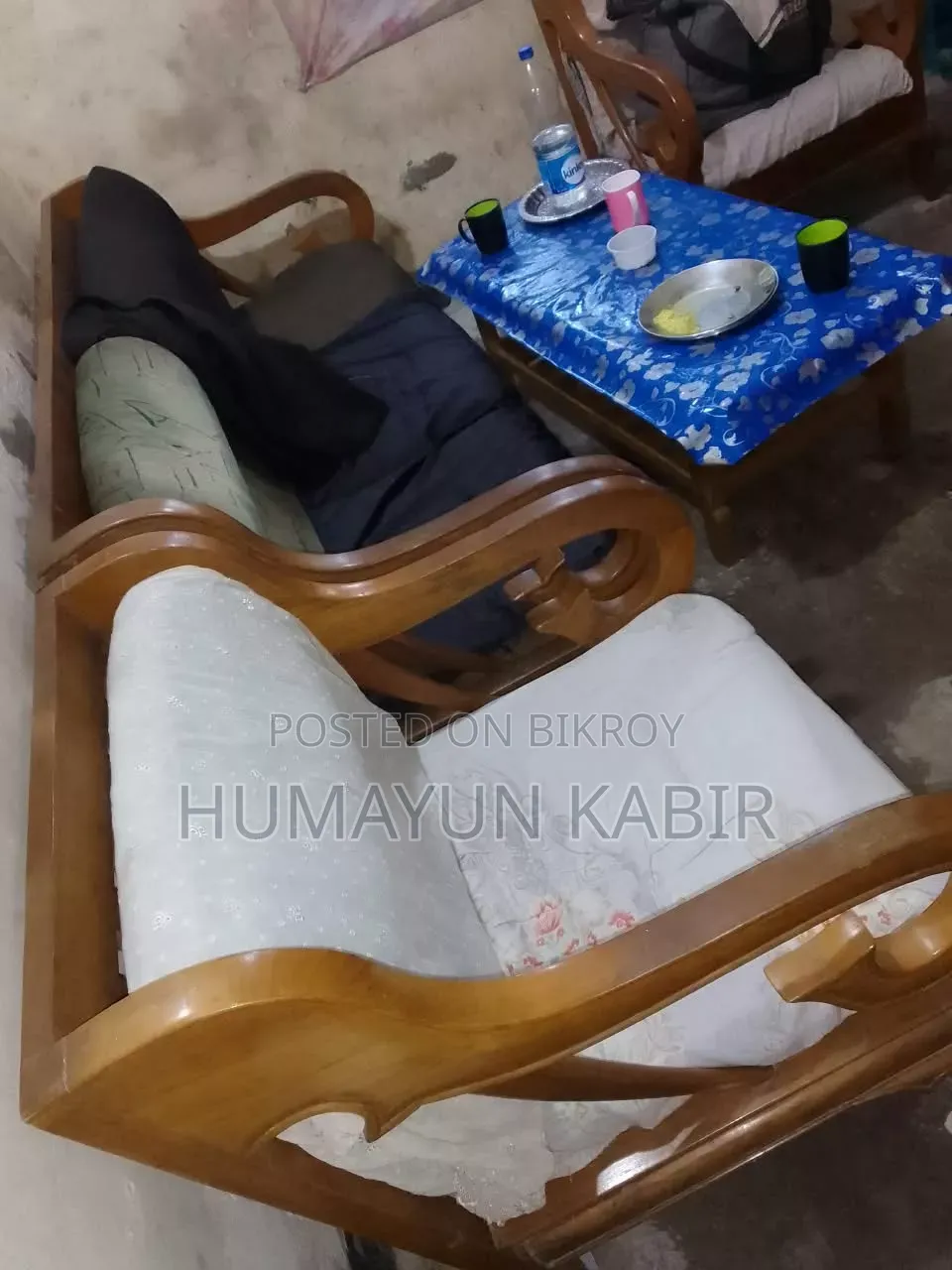 আসল সেগুন কাঠের সোফা ।