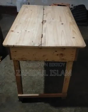 A wooden table and an RFL chair will be sold.