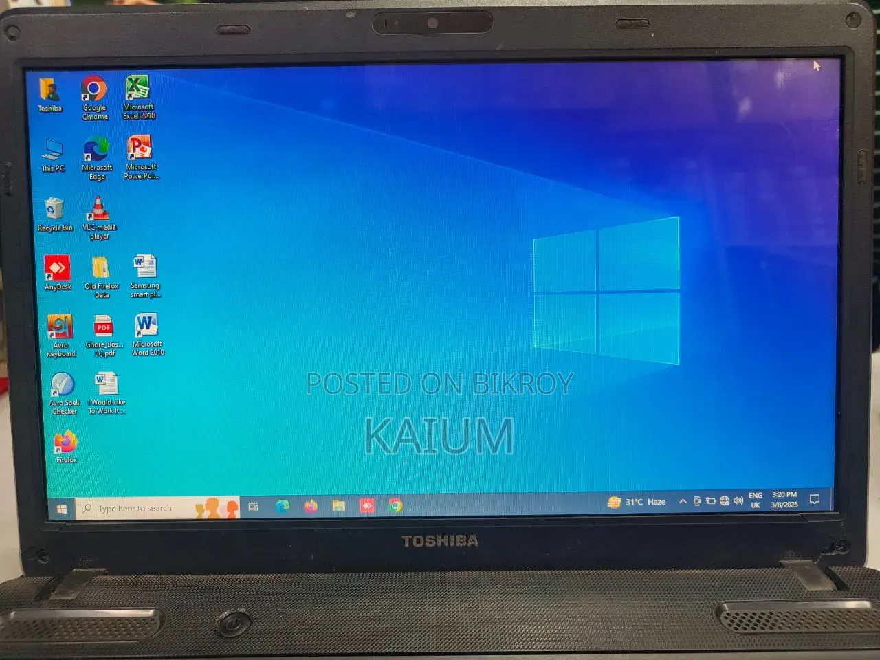 Laptop Toshiba Satellite C640 4GB Intel Core 2 Duo HDD 500GB