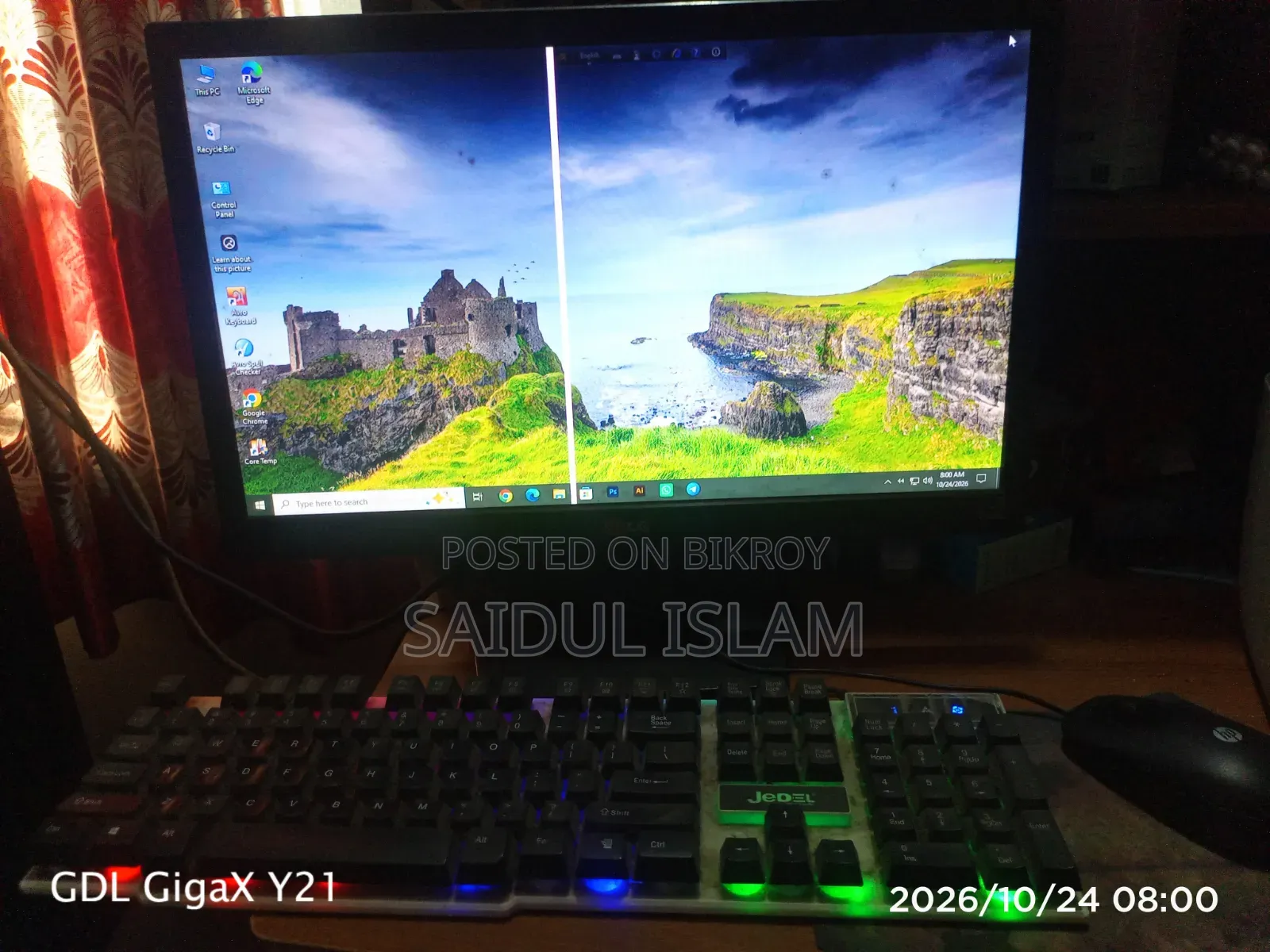 Desktop Computer Gigabyte GB-BXi3H-4010 8GB Intel Core i3 HDD 500GB