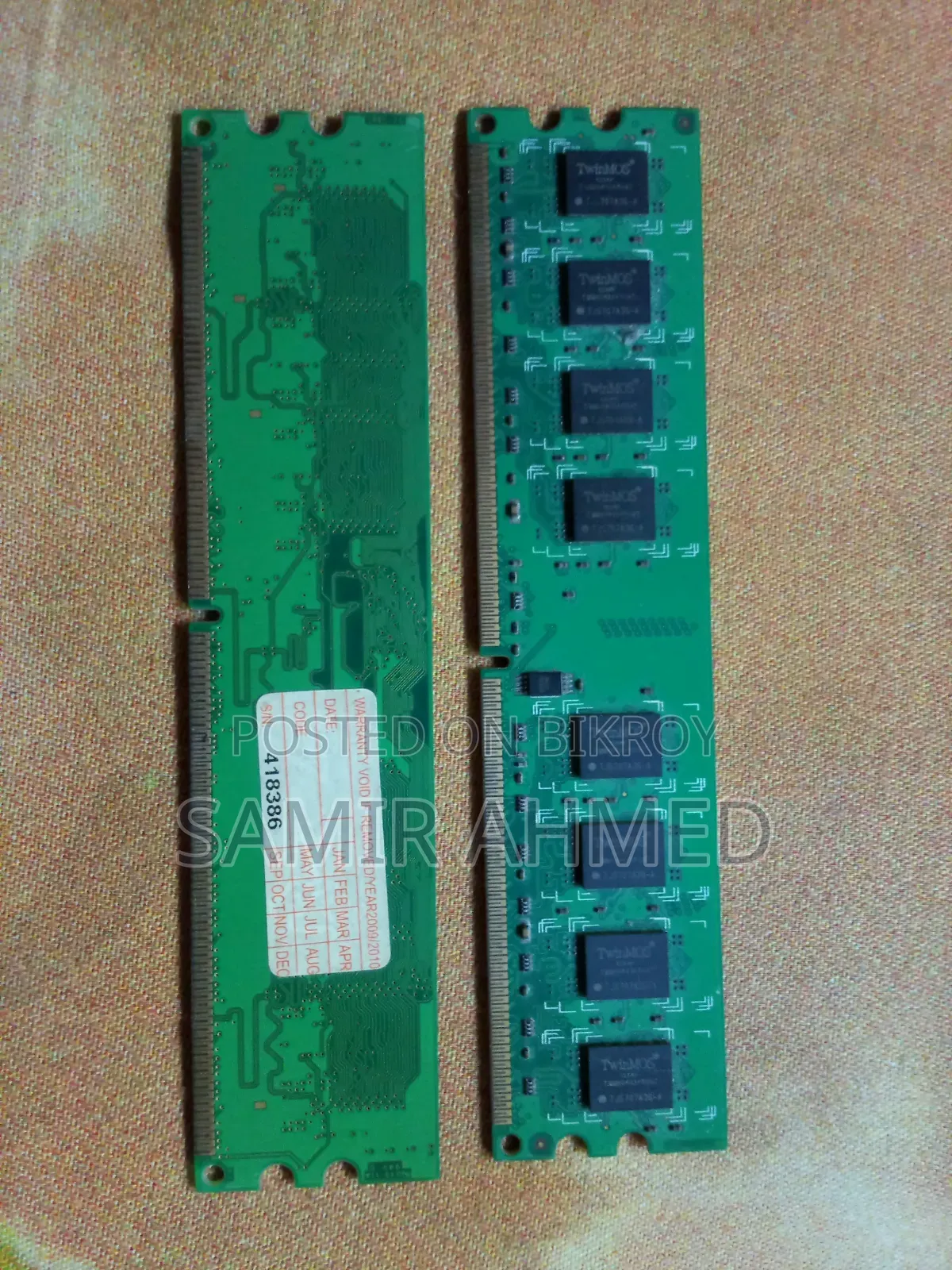DDR2 RAM 1GB and 2GB 2 Sticks