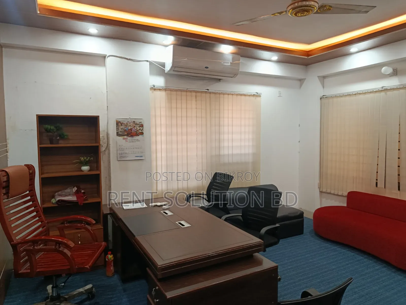 গুলশান ১ এ সম্পূর্ণ সাজানো অফিস স্পেস ভাড়ায় দেওয়া হবে