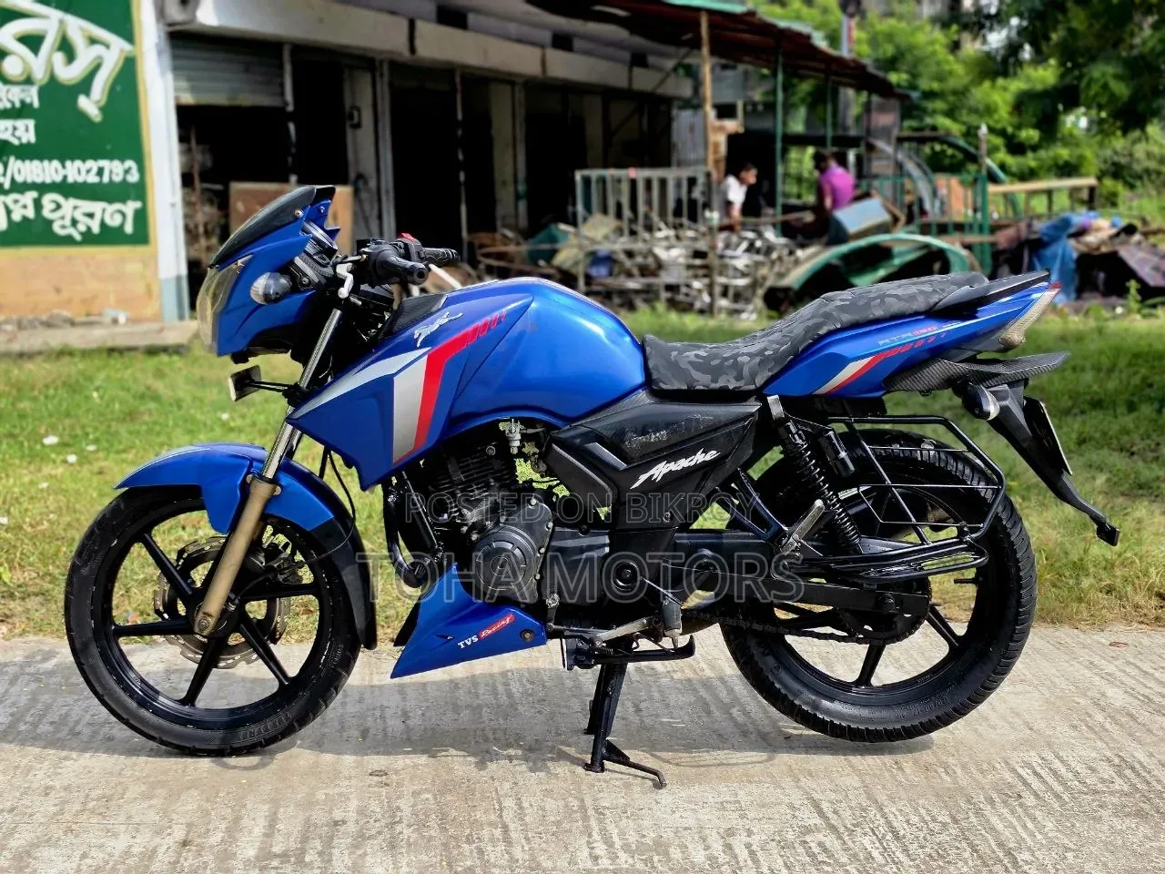 TVS Apache RTR 160 2V 2017 Blue
