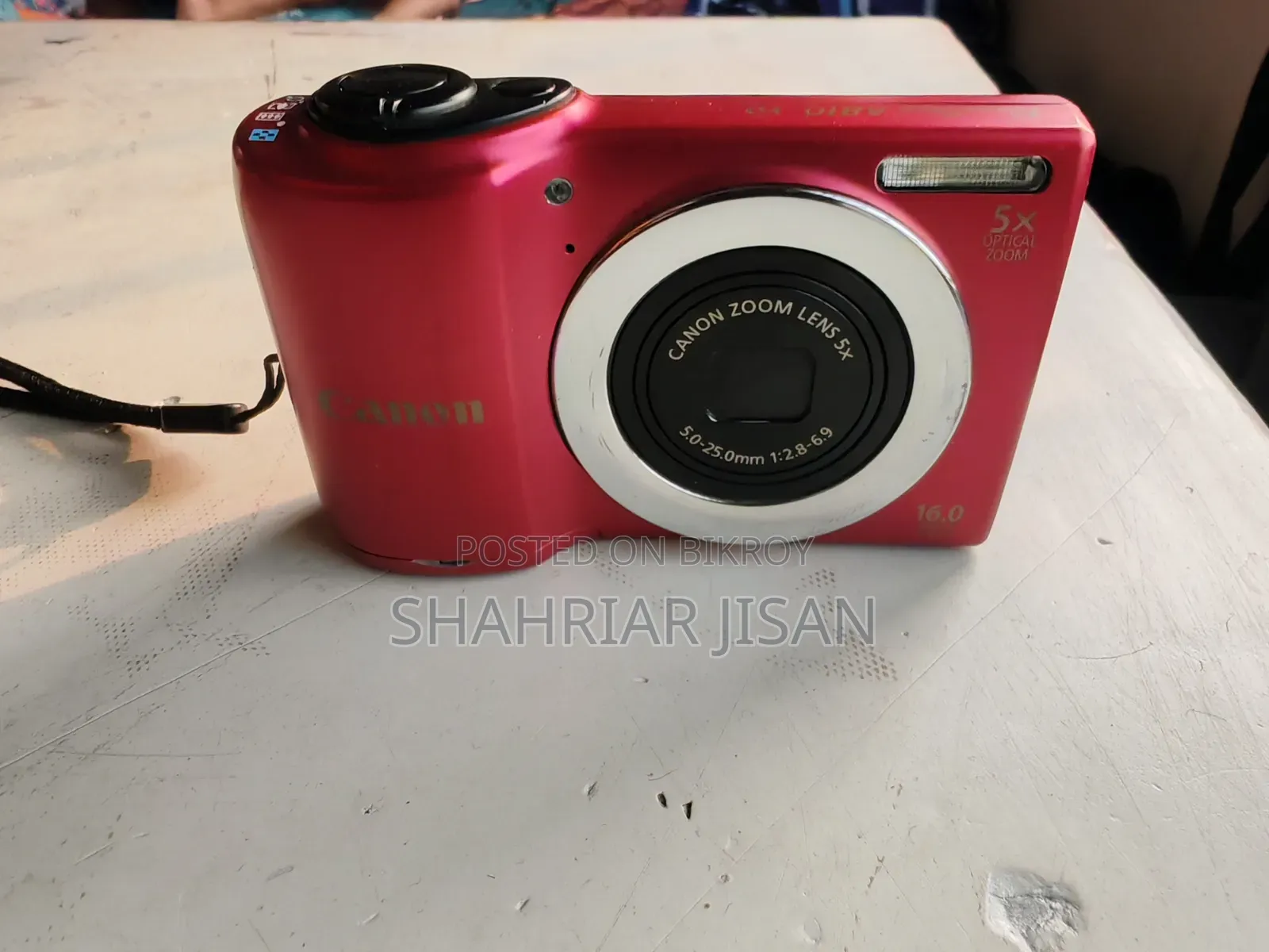 ক্যানন পাওয়ারশট এ৮১০ ক্যামেরা লাল রঙে