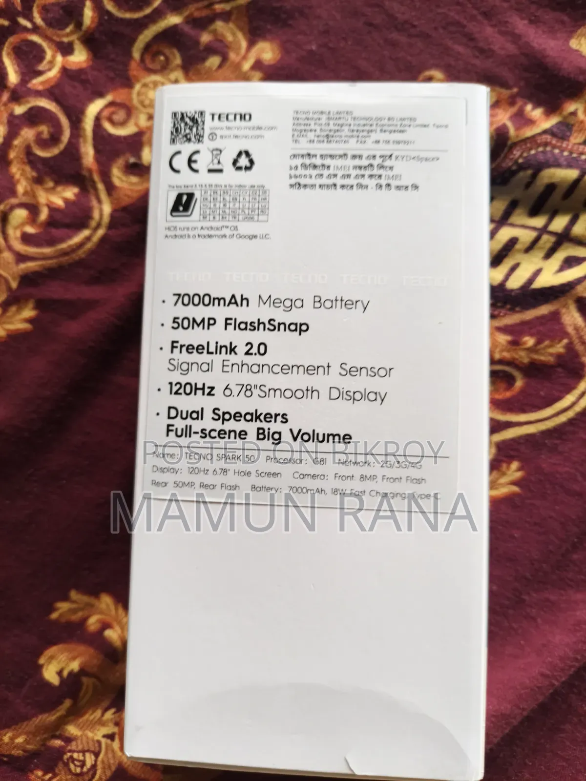 New Tecno Spark 40 128 GB Black