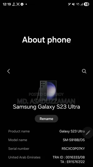 Samsung Galaxy S23 Ultra 256 GB Black