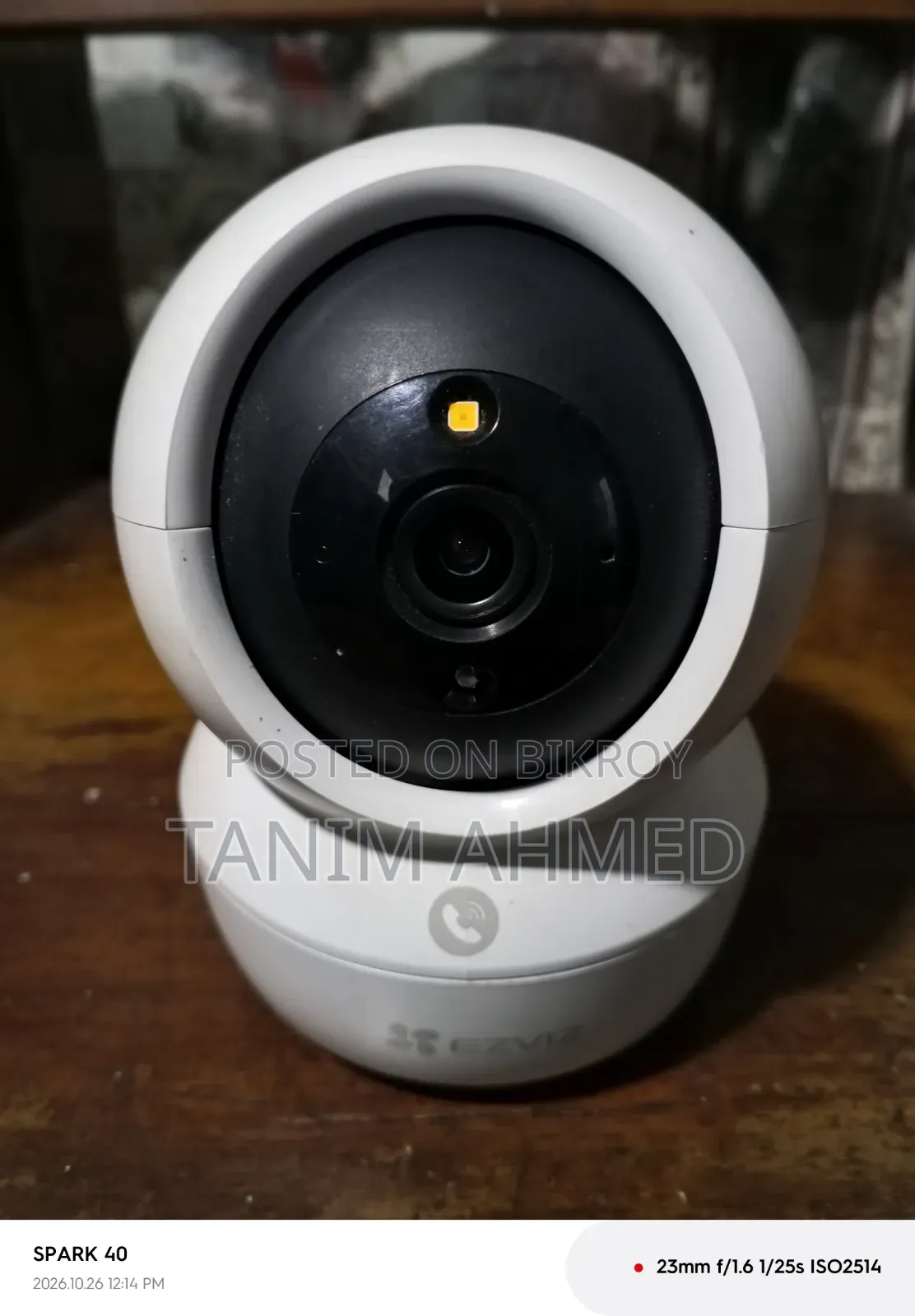EZVIZ - CS-H6c Pro 3mp Pan & Tilt Smart Portable Wifi Camera