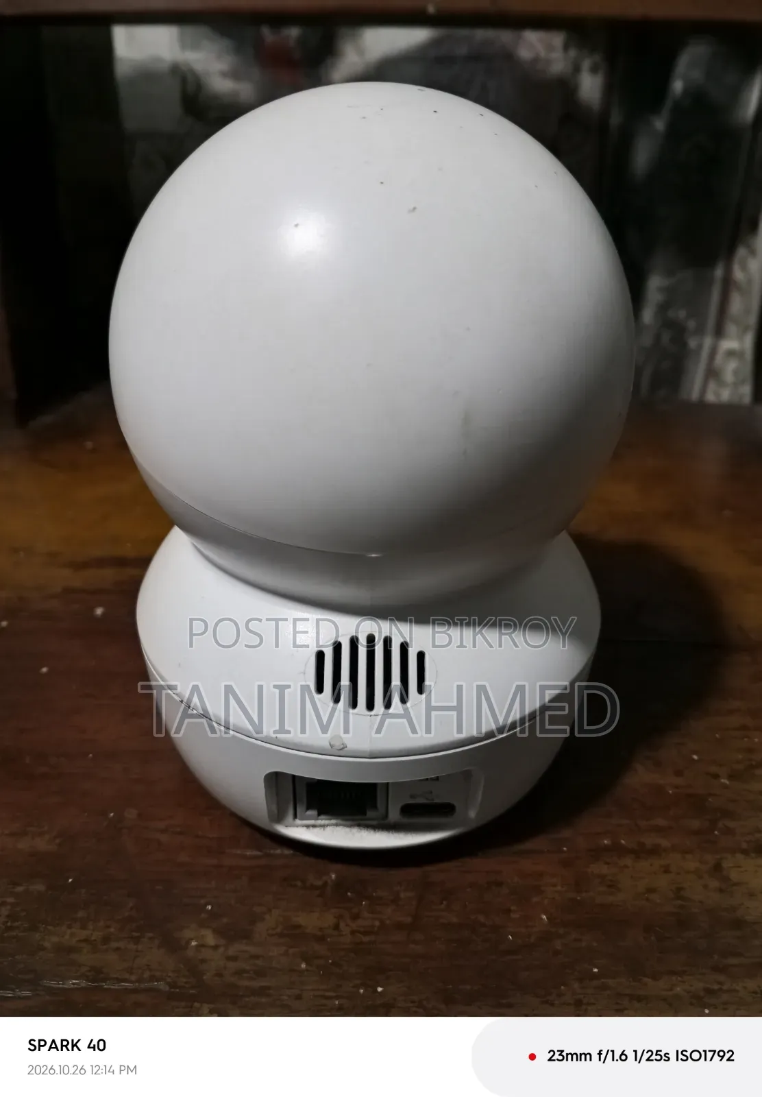 EZVIZ - CS-H6c Pro 3mp Pan & Tilt Smart Portable Wifi Camera