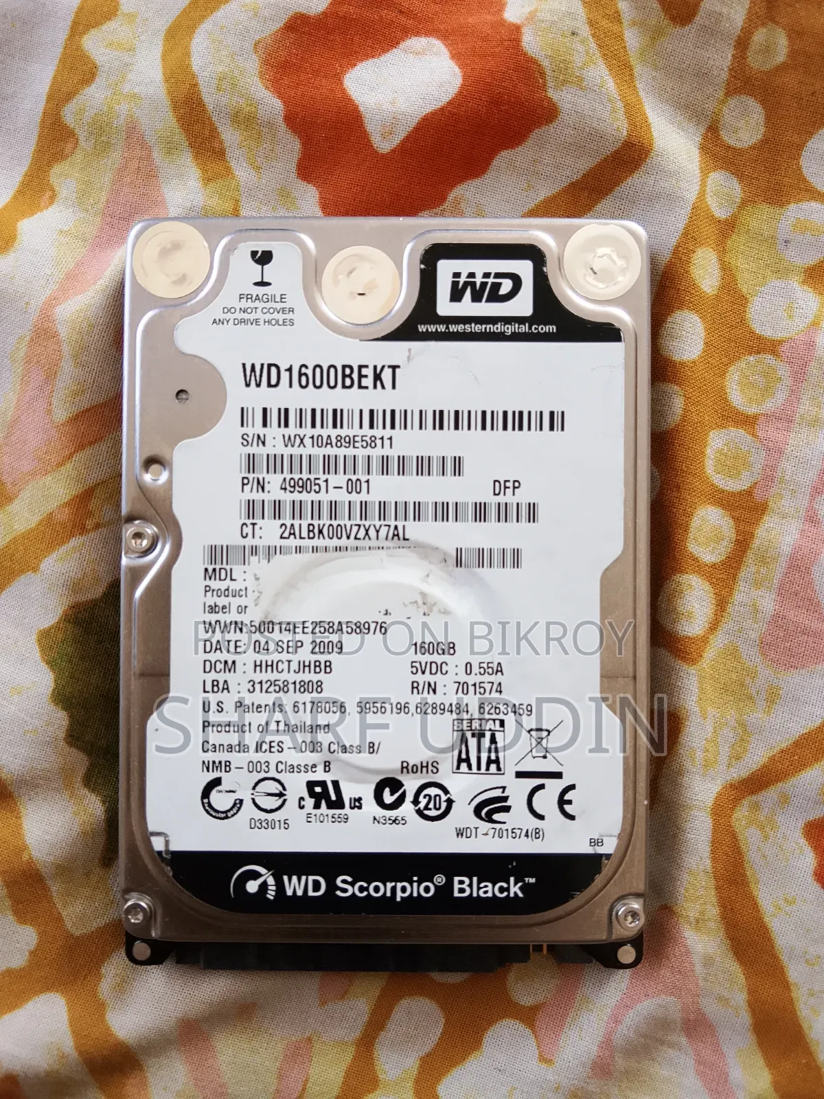 160 Gb HDD FIR Sell