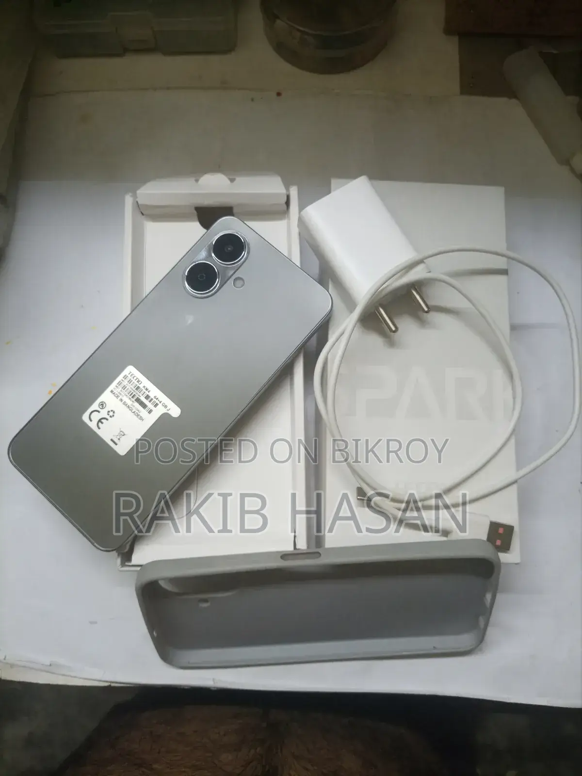টেকনো স্পার্ক গো ২ ৬৪ জিবি সিলভার