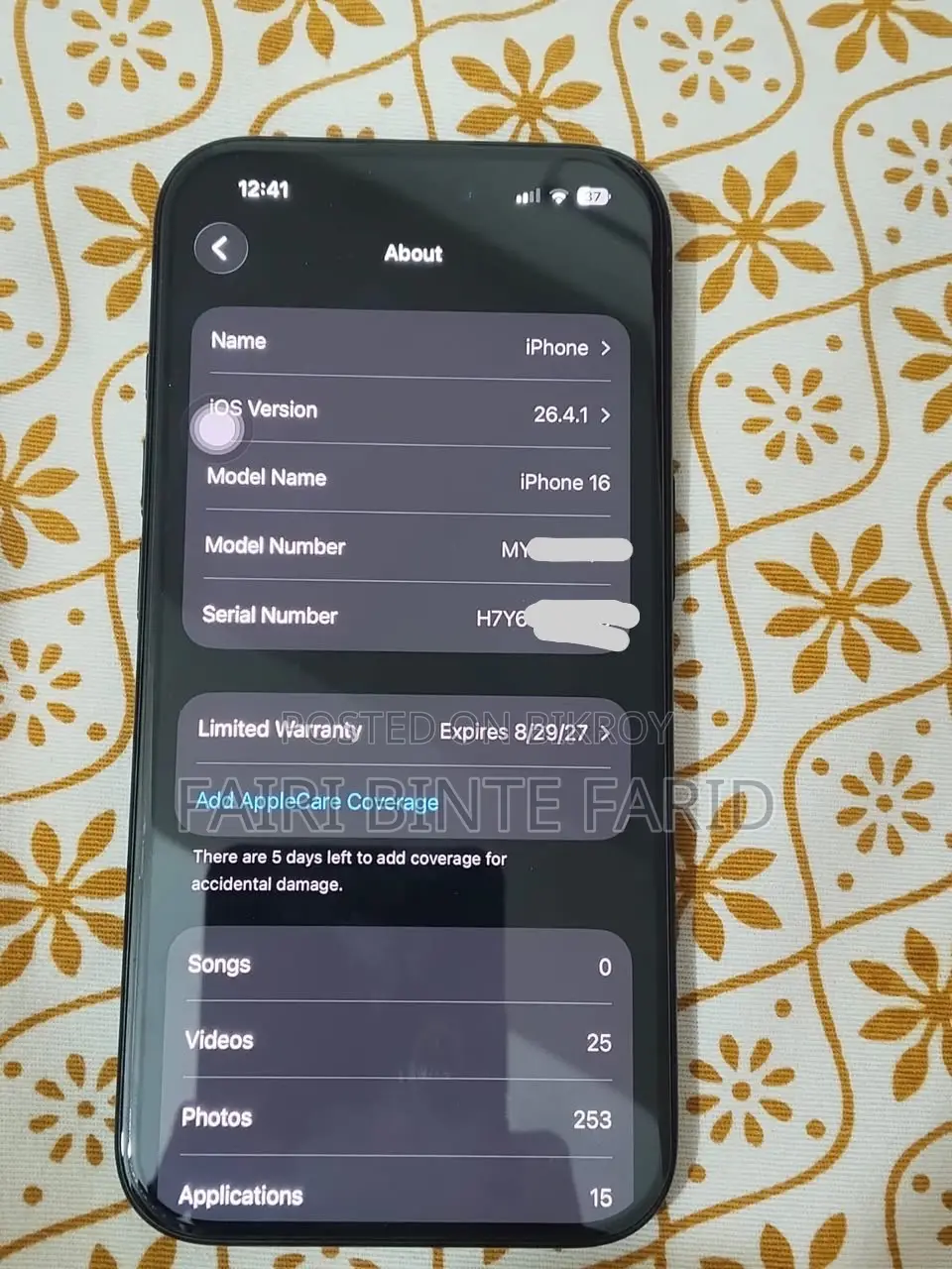 Apple iPhone 16 128 GB Black