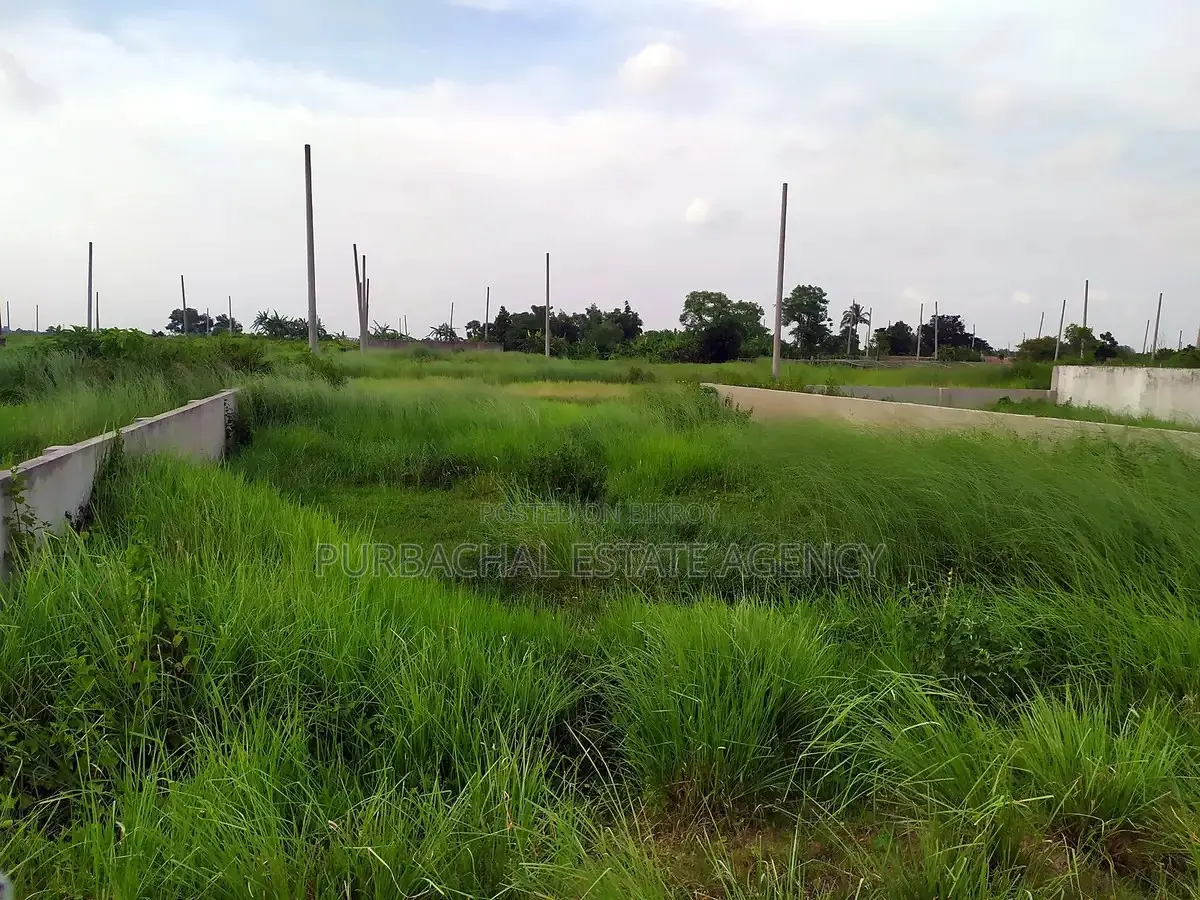 উত্তরমুখী ৫ কাঠা প্লট পূর্বাচল সেক্টর ২৪, মূল রাস্তার কাছাকাছি