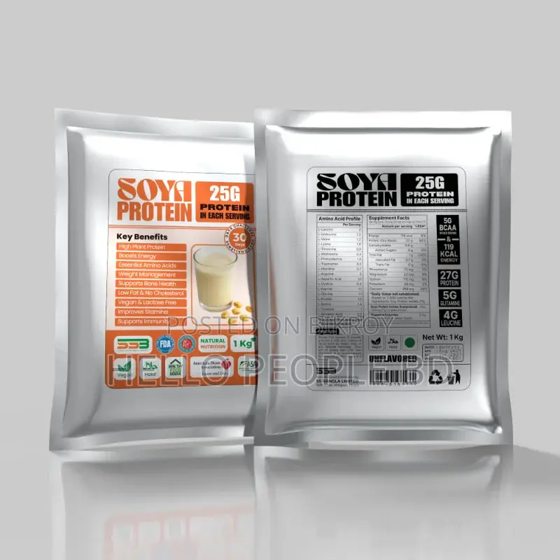 Premium Soya Protein Powder 1 Kilogram Non Dairy, Vegan & Gluten Free