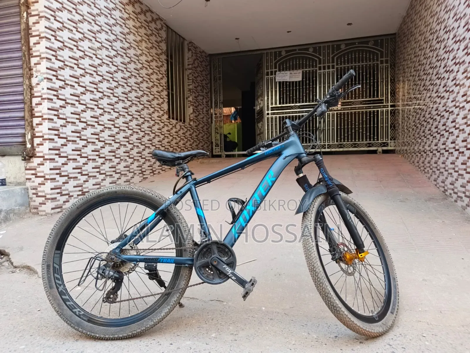 Brand FOXTER, Aluminum Body, Gear 3/8, Wheel 26, Oil Brake