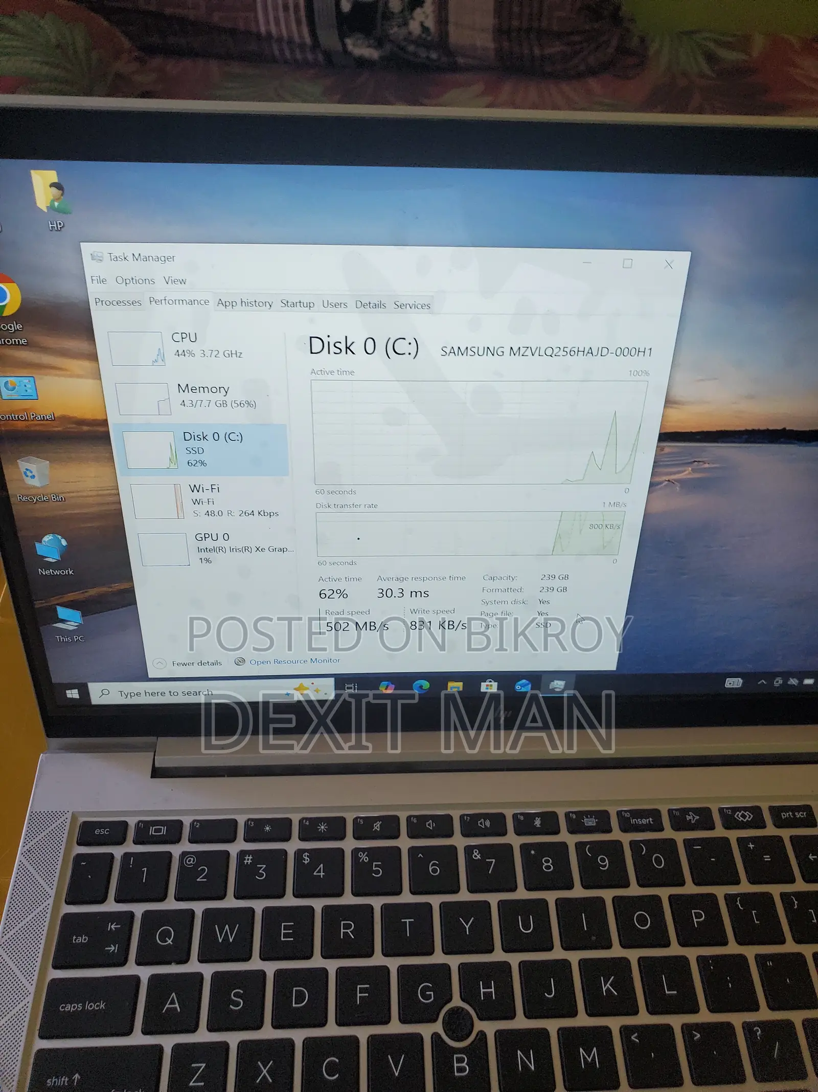 ল্যাপটপ HP EliteBook 840 G8 8GB ইন্টেল কোর i7 SSD 256GB