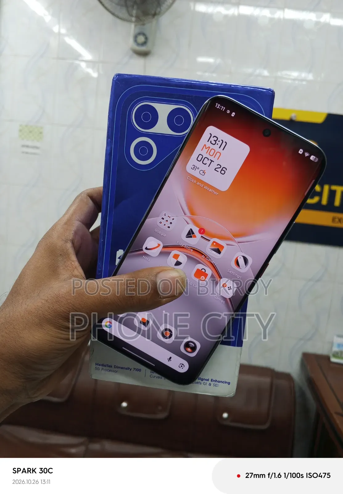 Tecno Pova Curve 2 128 GB Silver