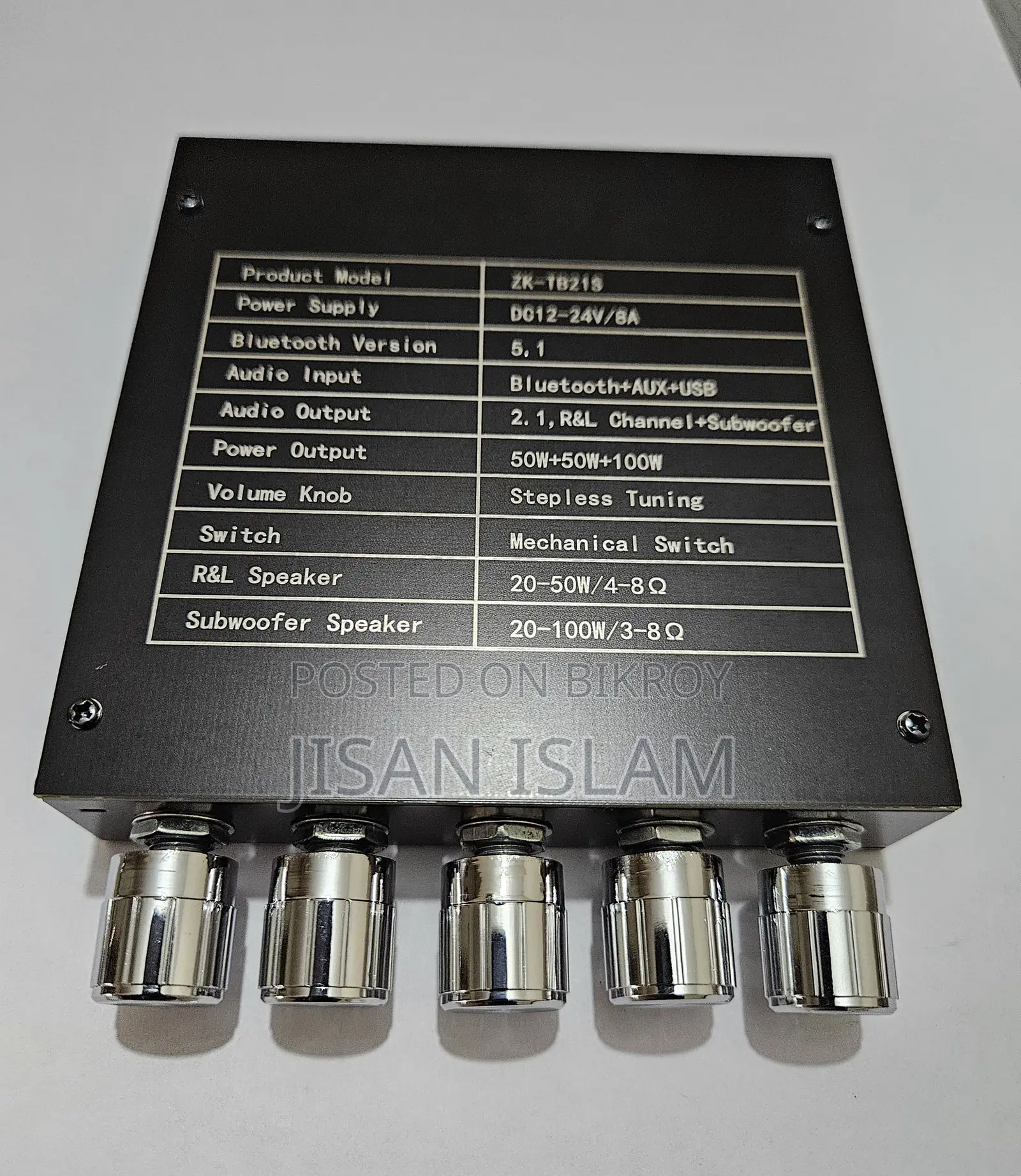 ZK-TB21S 2.1-Channel + SMPS 24v/10a (New)